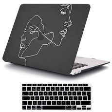 MOKASE Hülle Kompatibel mit MacBook Air 13 Zoll 2021 2020 A2337 M1 A2179 A1932 Touch ID, Plastik Hart Schale Fall & Tastatur Abdeckung für 2018-2021 MacBook Air 13 mit Retina Display, Face