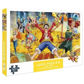Anime 1000 Teile One Piece Luffy Zoro Puzzle FRANKY Brettspiele Kinder Jigsaw