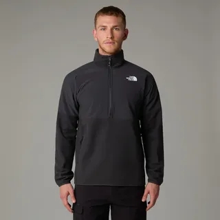 Fleecepullover THE NORTH FACE "M GLACIER HEAVYWEIGHT 1/2 ZIP", Herren, Gr. XXL, schwarz (asphalt grau, asphalt grau, tnf schwarz), Fleece, Obermaterial: 100% Polyester, hoch geschlossener Ausschnitt, Raglanärmel elastischer Bund, Sweatshirts Fleecepullover, sportlicher Stil, hochrschließender Kragen mit Reißverschluss