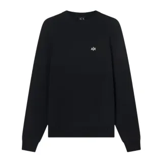 A|X Armani Exchange für Herren. XM002819AF12930UB101 Super Commercial Regular Fit Pullover schwarz (M), Lässig, Baumwolle, Langarm