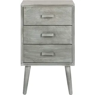 SAFAVIEH Modern Wooden Storage Chest with 3 Drawers, in Slate and Grey, 30 X 40 X 70