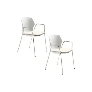 Mayer Stapelstühle myPRIMO 2511 01 02 A 30 582 weiß Kunstleder, 2 St.