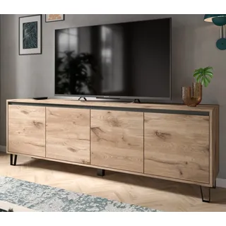 inn.furn TV-Lowboard in Eiche Viking 184 cm Delio