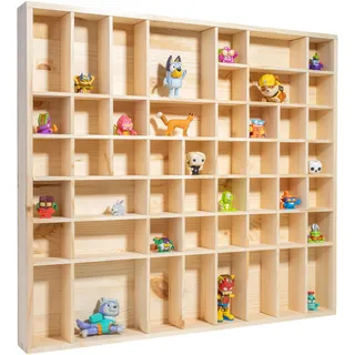 Creative Deco Setzkasten Holz Sammelbox Holztablett 51 Fächer | 52 x 46 x 5 cm | Bemalen Holz Sortierung Speicherregal Box Drucker Vitrine | Für Decoupage, Lagerung, Dekoration, Sortierbox