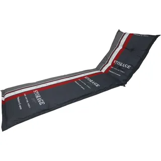 Madison G148 Rollliegenauflage Gartenliege 200x60x8cm grau Streifen