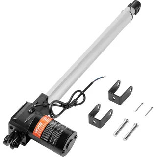Vevor 6000N Linear Actuator DC 12V Linearantrieb IP44 Elektrischer Linearmotor 400mm Hublänge Geräuschpegel ≤50dB Elektrische Türöffner 5mm/s Fahrgeschwindigkeit Lineartechnik Verstellantrieb