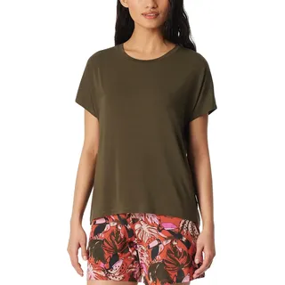 Schiesser Damen Schlafshirt Kurzarm Modal - Mix + Relax