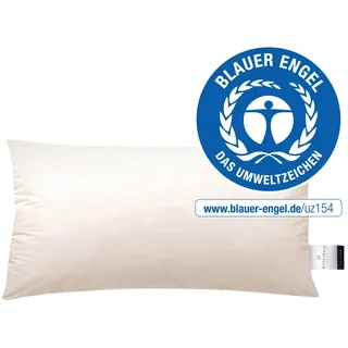 billerbeck Daunenkissen »E15 Frieda« 1 Stk. tlg. Das Kissen mit dem blauen Engel, beige
