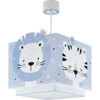 Dalber kinderlampe Pendelleuchte Hängelampe Baby Jungle Tiere Dschungeltiere, Kunststoff, Blau