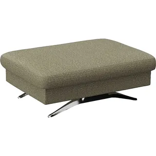 FLEXLUX Pouf »Glow Sitzhocker, Polsterhocker« Hocker mit Stauraum, Fuß Alu, grün