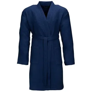 VOSSEN Unisex-Bademantel Rom Blau L