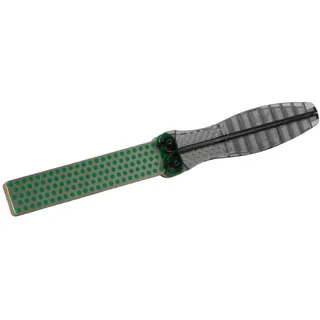 DMT DiaFold Diamantschärfer - doppelseitig - grün/extra fein - rot/fein - trocken oder mit Wasser verwendbar - Griffe