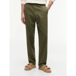 Tommy Hilfiger Chinohose "DOVER 3/4 ELASTICATED TENCEL" Regular Fit Stretch aus Twill, dunkelgrünery
