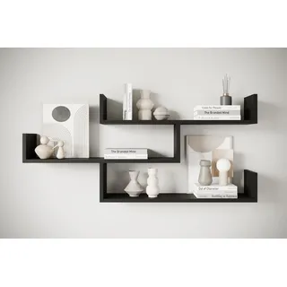 INOSIGN Wandboard »Wandregal Trio« 1 Stk. tlg. Hängeregal mit 3 Ablageflächen, modernes Design, variabel einsetzbar, schwarz