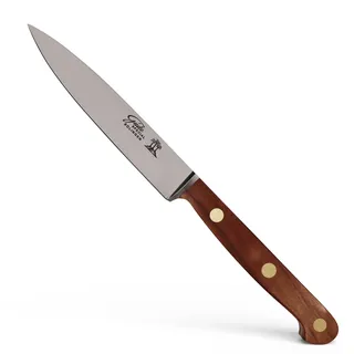 GÜDE Solingen Tradition - Spickmesser geschmiedet, 10 cm, Pflaumenholz, K.GÜDE, Office Messer, Handmade Germany, Braun