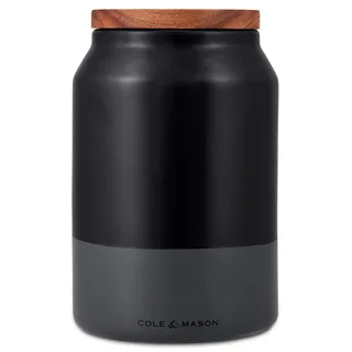 Cole & Mason Hinxton Vorratsdosen Keramik Schwarz/Grau/Braun