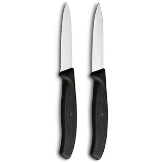 Victorinox Swiss Classic Gemüsemesser-Set 8 cm 2-tlg. Schwarz