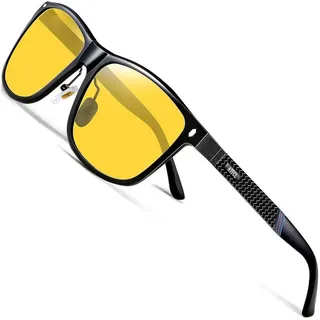 ATTCL Herren Polarisierte Nachtsichtbrille Al-Mg Rahmen UV400 Schutz