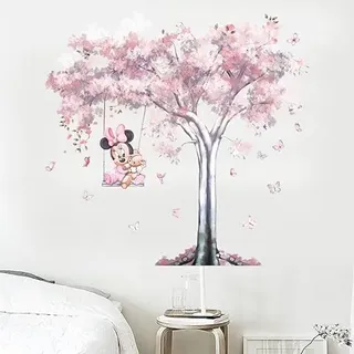 Kibi Wandtattoo Mickey Mouse Wandtattoo Mickey und Minnie Wandaufkleber Mickey Mouse wandsticker Mickey Maus Wandsticker Kinderzimmer Micky Mouse Aufkleber Wanddeko Wandsticker Minnie Maus