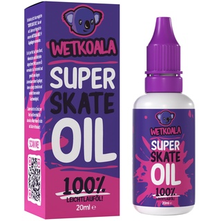 WETKOALA Skate Öl für Kugellager (20ml) SUPER Skate Oil Leichtlauföl für Skateboards, Inliner, Longboard, Waveboard, Roller etc. gegen Trockenheit für eine Lange Lebensdauer deiner Kugellager