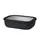 Frischhaltedose rechteckig schwarz 20,0 x 10,0 x 10,0 cm 2,0 l