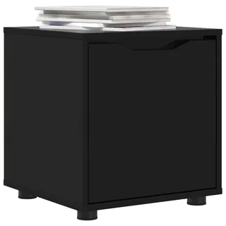vidaXL Badezimmerschrank 40,5 x 40 x 44 cm Holzwerkstoff Schwarz - Schwarz
