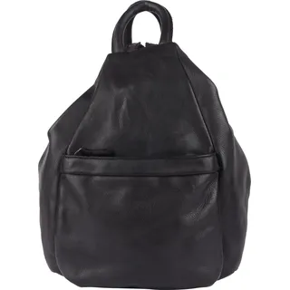 Cityrucksack HARBOUR 2ND "Xander", Gr. B/H/T: 32cm x 31cm x 11cm, grau (ash), Rindsleder, Rucksäcke Cityrucksack