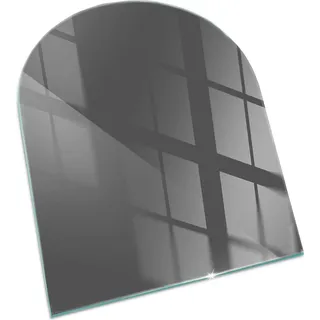 Farbe Grau-Braun – Glasbodenplatte für – Kaminofen – Kaminplatte Glas – Schutzglas – Funkenschutzplatte –Glasbodenplatte Feuerfeste – Hitzeschutzplatte – Bodenschutz aus Glas – 80x70 cm