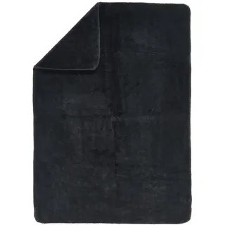 Schöner Wohnen Chic Kuscheldecke 140 x 200 cm Anthrazit