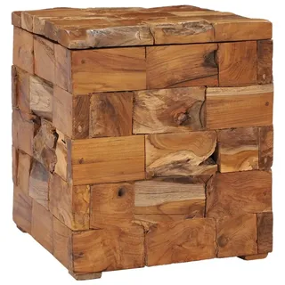 vidaXL Hocker mit Stauraum Massivholz 40 x 45 x 40 cm Braun