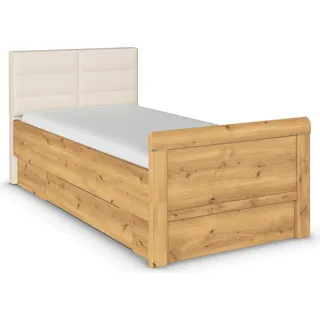 Rauch »Bett Einzelbett Stollenbett Bettkästen EVELYN« in Komforthöhe mit Polsterkopfteil sowie Schubladen MADE IN GERMANY,