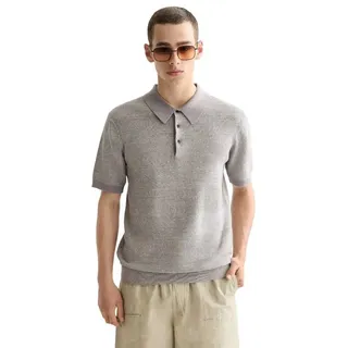 Scotch & Soda Tone On Tone Striped Regular Fit Kurzarm-poloshirt - Grey - M