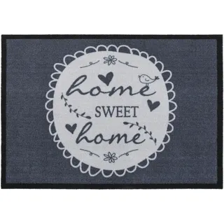 Andiamo Fußmatte »Home Sweet Home, Made in Belgium« rechteckig 5 mm Höhe Schmutzfangmatte, rutschfest, mit Spruch, waschbar, bunt
