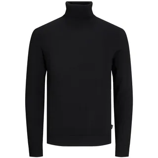 JACK & JONES Herren Jjeemil Knit Roll Neck NoosRollkragenpullover,Black,XXL