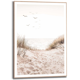 Kunstdruck REINDERS "Dünen", beige (farbe bild(er): beige), B:50cm H:70cm T:1,6cm, MDF, Bilder, Kunstdruck