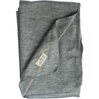 Lilano, Leichte Merino/Seide Babydecke, 70% Wolle (KBA), 30% Seide, 210 Gr./m2 (Grau)