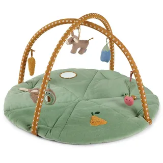 Krabbeldecke STERNTALER "Spielbogen rund ESEL Emmilius", Baby, bunt (original), Obermaterial: 60% Baumwolle CO. 40% Polyester PES., Wohndecken Krabbeldecke