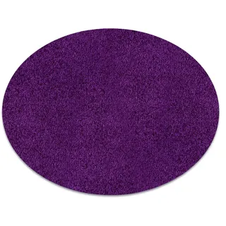 RugsX Eton Teppich rund 100 x 100 cm Blau/Lila
