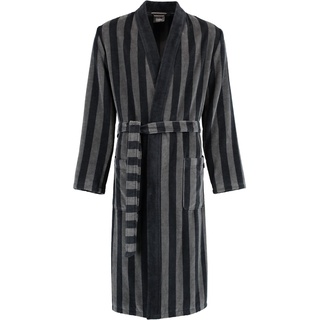 Cawö - Cawö Bademäntel Herren Kimono Streifen 2612 schwarz - 97 Weiss