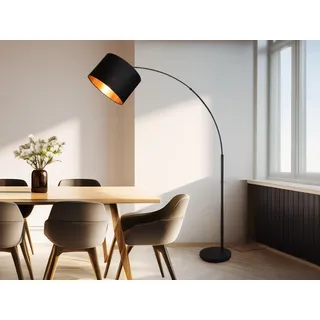 Bogenlampe BOLIVIA Höhe 171cn - Schwarz