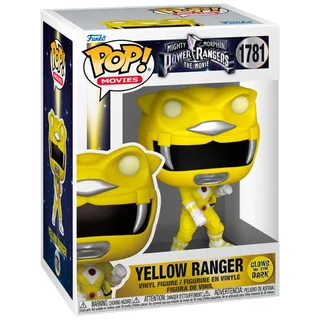 Funko FK81199 - Power Rangers - Der Film POP! Movies Vinyl Figuren Yellow Ranger (GITD) 9 cm - Neu - Gelb
