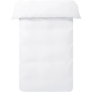 Jotex Zack Satin Bettbezug - 100% hochwertige exklusivem Satin aus Bio-Baumwolle GOTS Zertifiziert Bettbezug - Weiß 140x200 cm
