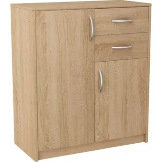 Kombinierte Kommode IBOJA 2 – Sonoma-Eiche - Braun