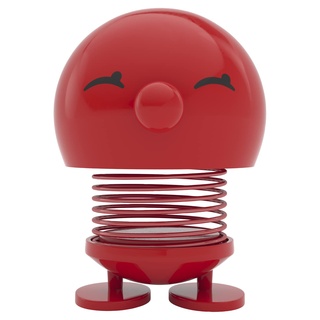 Hoptimist Bimble, Wackelfigur Deko Skandinavisch, Deko Wohnzimmer, Schreibtisch Deko, Büro Gadgets, Tolle Kleine Geschenke, 7,4 x 8,5 x 9,5 cm, Medium, Rot