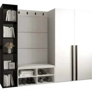 Garderobe MIRO Set 4 mit gepolsterten Paneelen Industrial Design