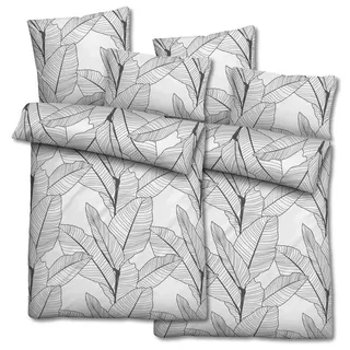 sleezzze Mikrofaser Seersucker Weiß 135 x 200 cm + 80 x 80 cm + 40 x 80 cm