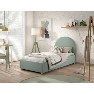 Vipack Kinder-/Juniorbett , Grün , Holz , Pinie , massiv , Uni , 90x200 cm , Bettkasten, Lattenrost,Federholzleisten verleimt, nicht verstellbar, alternative Größen erhältlich , Babymöbel & Kindermöbel, Kinderzimmer & Jugendzimmer, Kinderbetten, Kinderbetten & Jugendbetten