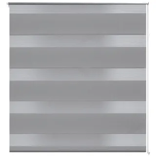 Zebra-Rollo 80,9 x 175 cm, Stoffbreite 76,7 cm, grau - Grau, Bunt