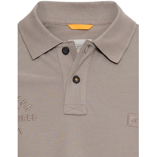 Poloshirt CAMEL ACTIVE, Herren, Gr. S, stone grau, Piqué, Obermaterial: 100% Baumwolle, bestickt, unifarben, normal hüftbedeckend, Rundhals, Bündchen, Shirts Poloshirt, normale Passform, kurze Ärmel, unifarbenes Design, mit Polokragen