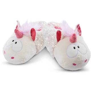 NICI Hausschuhe Einhorn Theodor im Schneeanzug figürlich Gr.34-37 GREEN